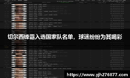切尔西锋霸入选国家队名单，球迷纷纷为其喝彩